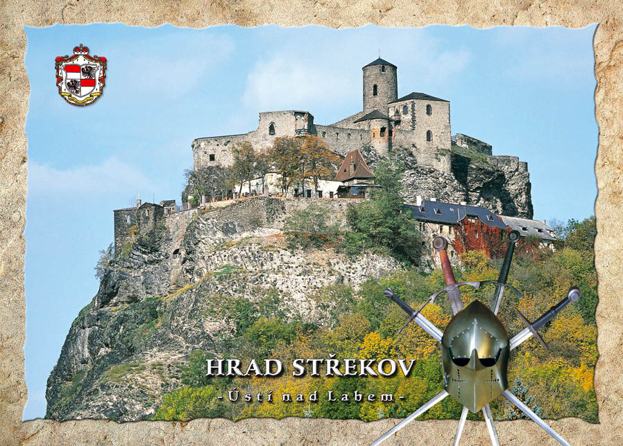 Hrad Střekov nad řekou Labe