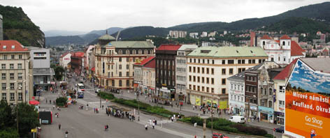 Mírové náměstí v Ústí nad Labem